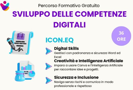 Corso Gratuito ” ICON.EQ – Sviluppo delle competenze digitali”