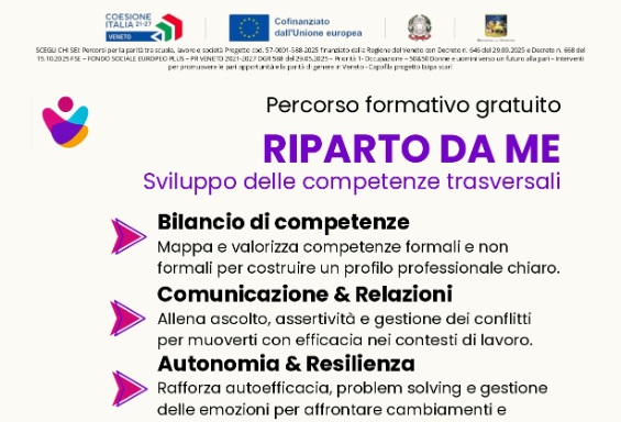 RIPARTO DA ME – Sviluppo delle competenze trasversali