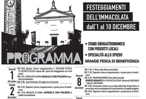 Festa dell'Immacolata a Formeniga