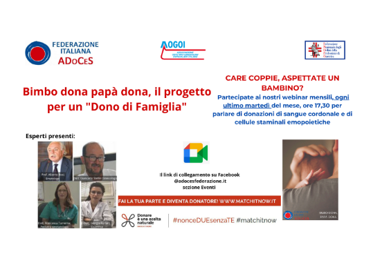 Webinar "Bimbo dona Papà dona"