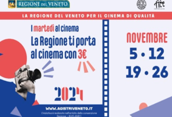 La Regione ti porta al cinema con 3 euro 