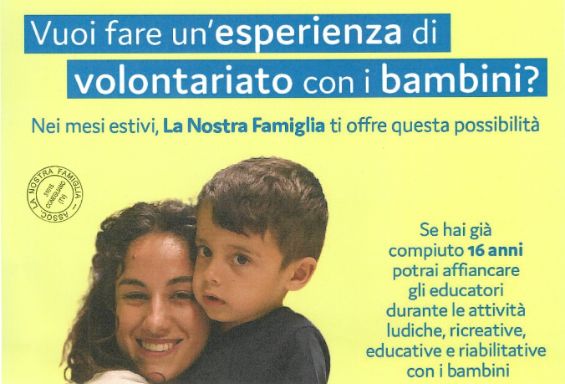 Volontariato a La Nostra Famiglia
